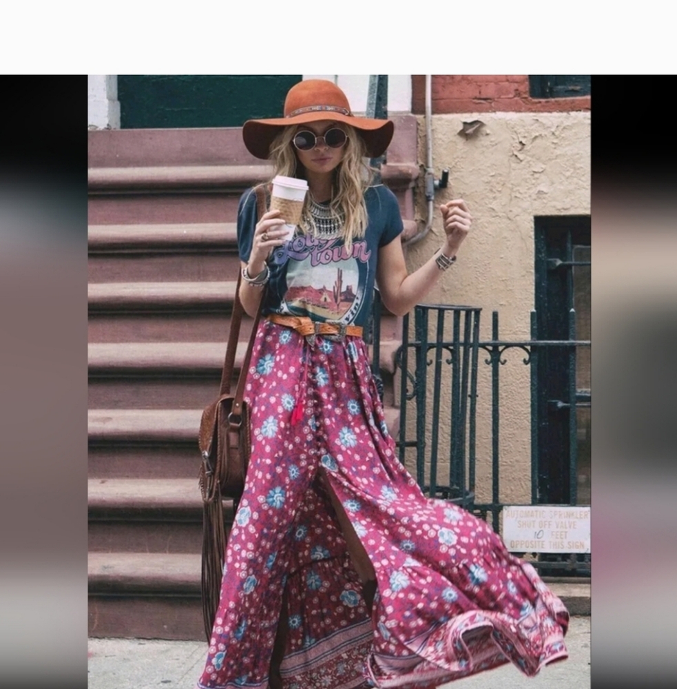 Spell Folktown Maxi Skirt Small